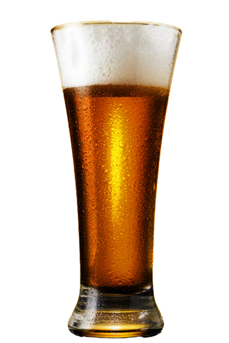 pale color flute beer